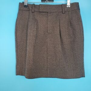 GAP Mini Skirt Size 0 Brown Wool Blend